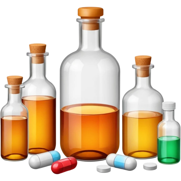 alcohol pills and drugs emoji