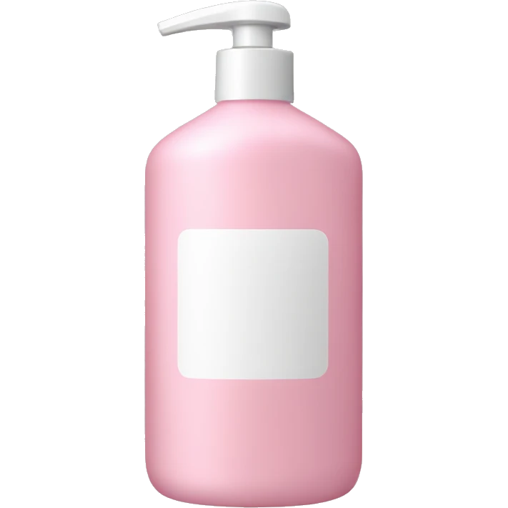 Light pink shampoo bottle emoji