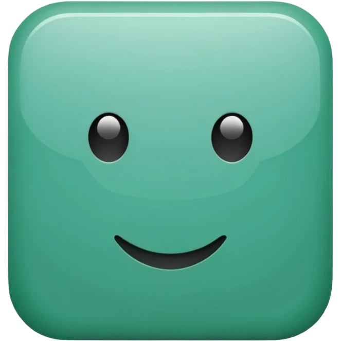Blank Jade style rounded square button emoji