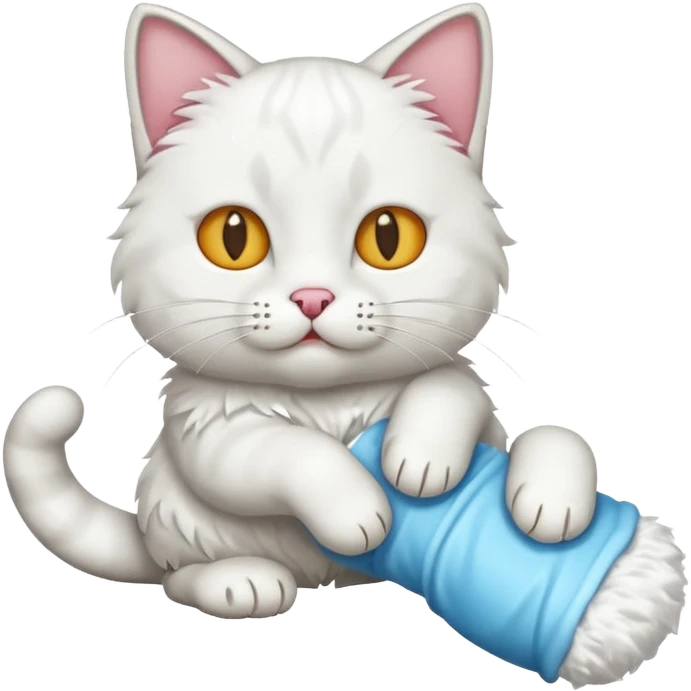 Orthopedic cat emoji
