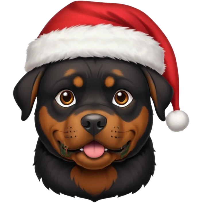 Rottweiler Christmas emoji