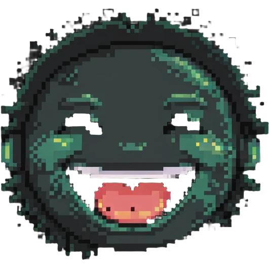 face split in half - one side happy smiling with big grin, other side angry with steam coming from nose emoji