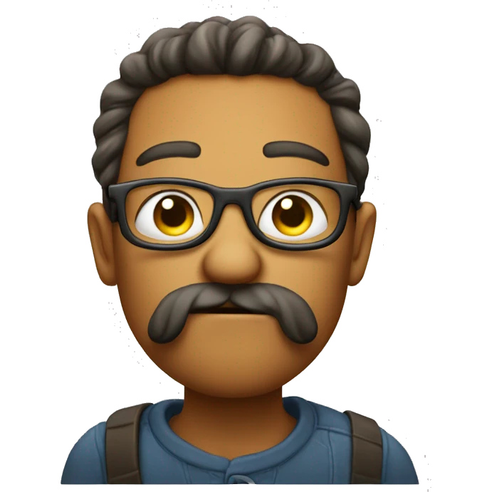nerd emoji shushing with finger over mouth emoji