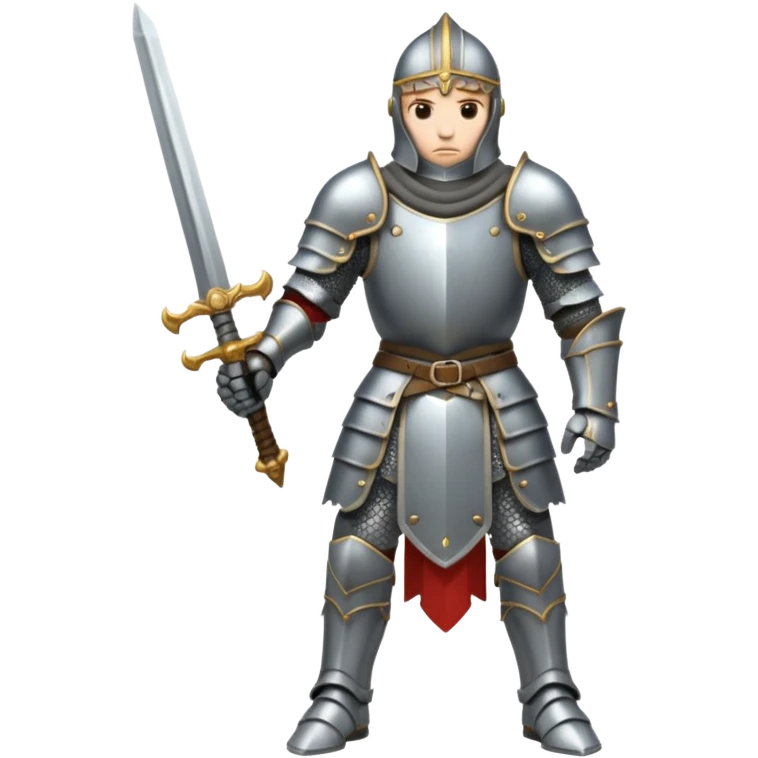 aggressive knight full body emoji
