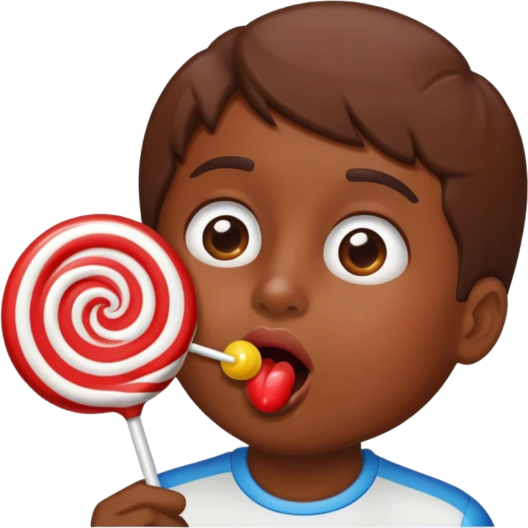 Tongue Licking lollipop emoji