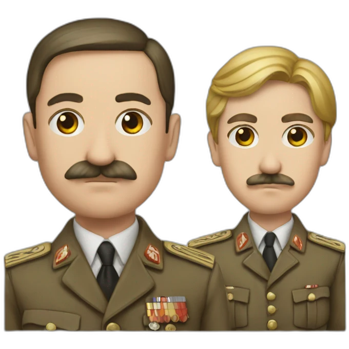 Hitler-and-staline-love emoji