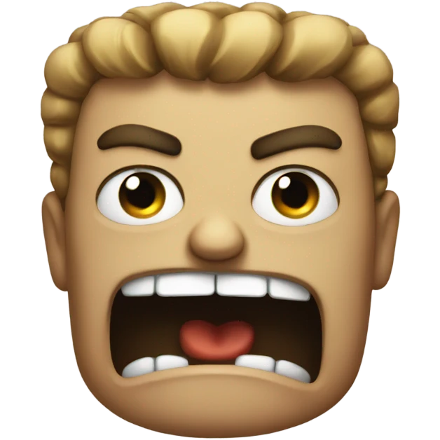 Angry square emoji