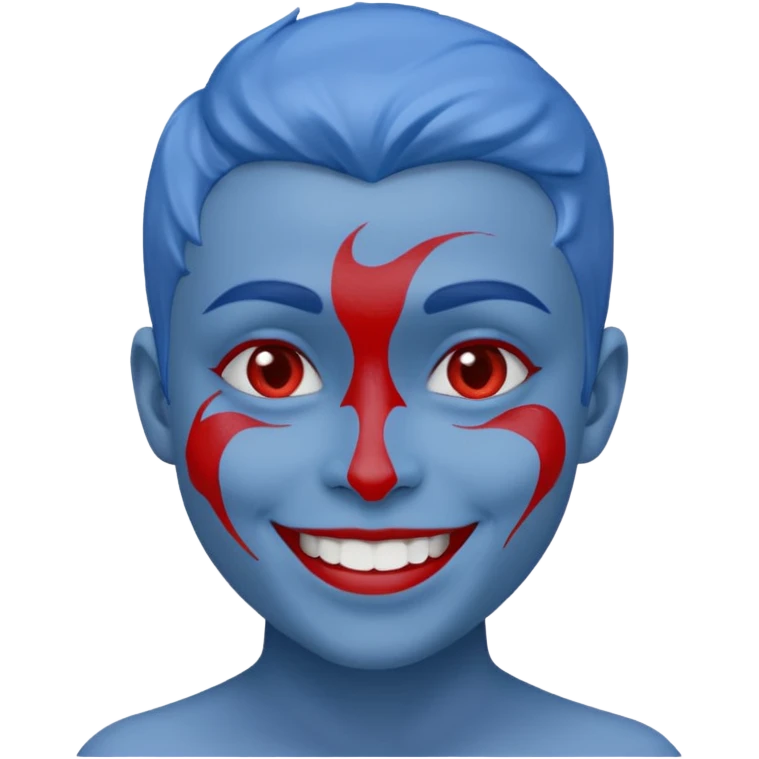 blues with red stuff emoji