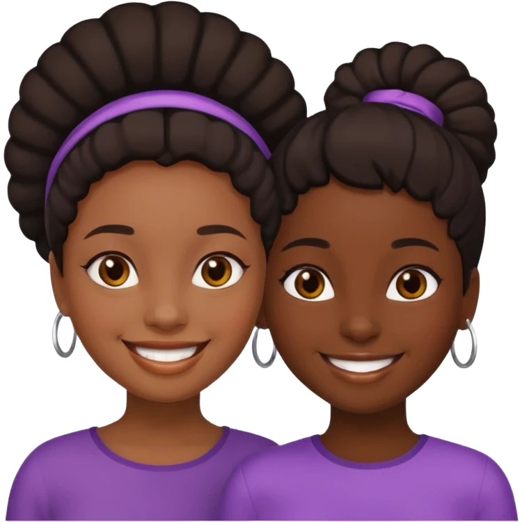 Deux filles noirs  emoji