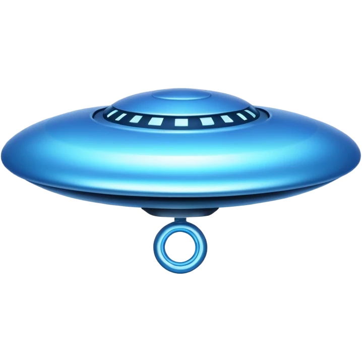 blue UFO emoji