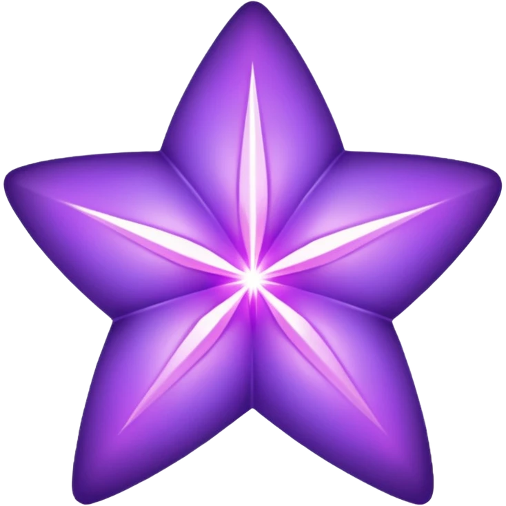 Purple void star that looks ethereal and only has four points emoji