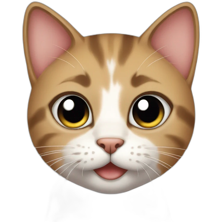 Cute cat looking at u with puppy face emoji