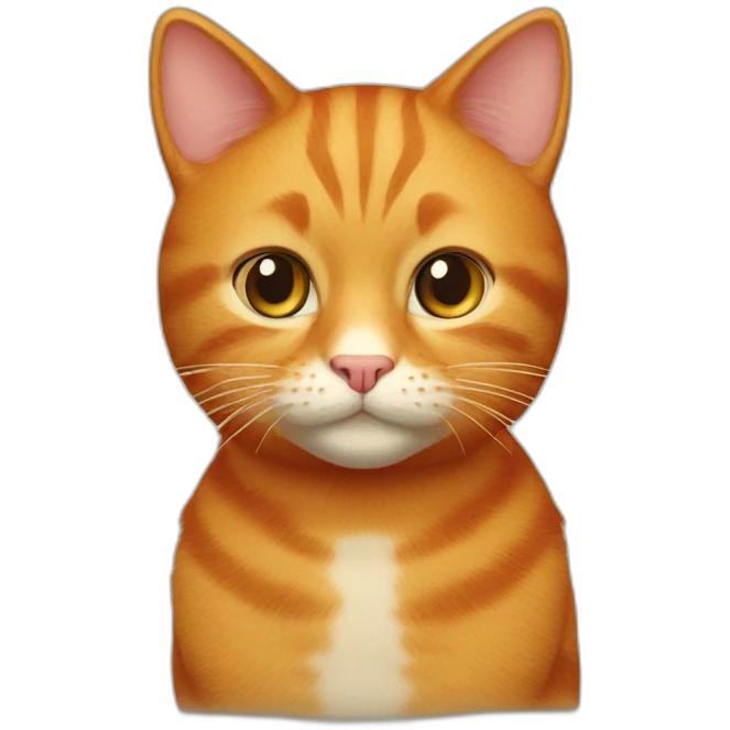 a ginger cat, big emoji