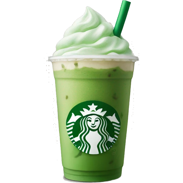 Starbucks iced matcha latte emoji