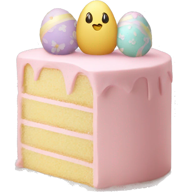 easter pastel light pink cake emoji