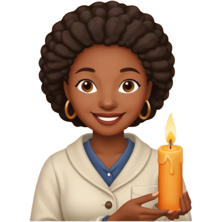 Candle Maker black woman emoji