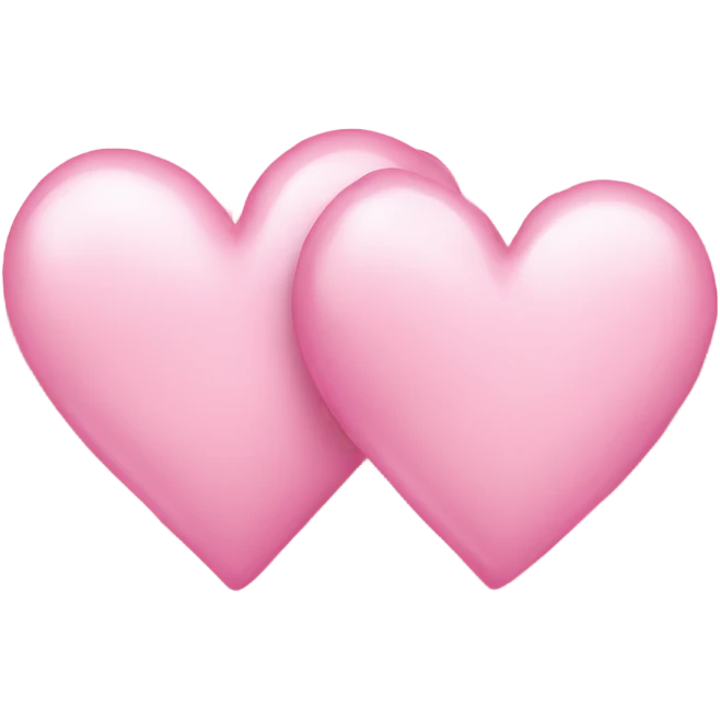 Two light pink hearts emoji