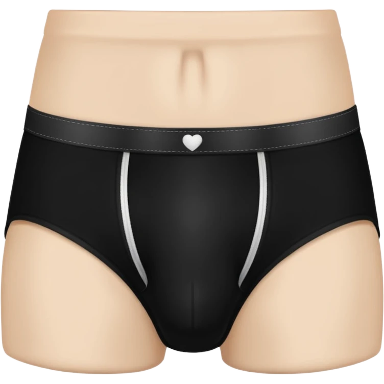 black underwear ONLY emoji