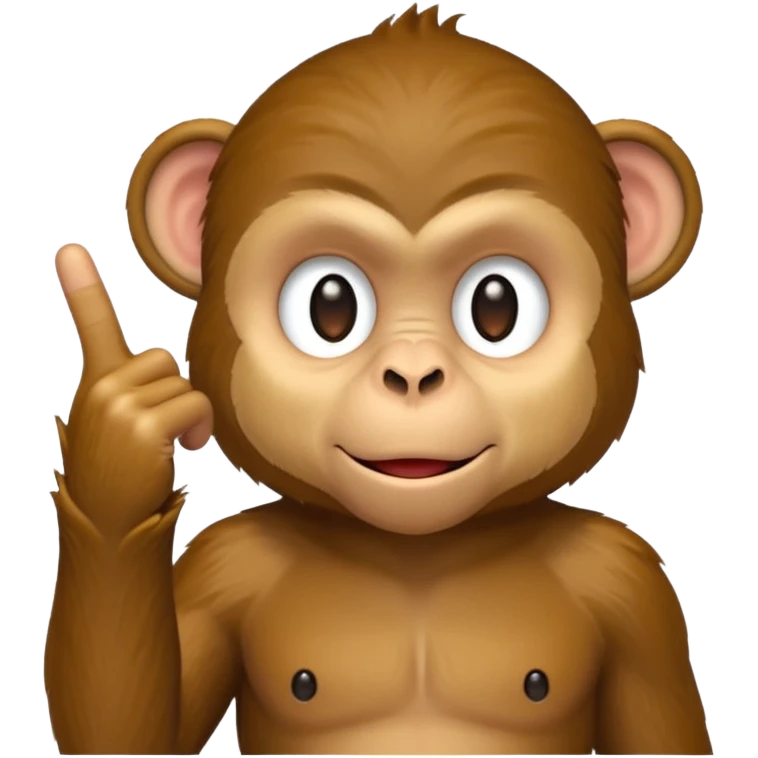 monkey sticking up middle finger  emoji