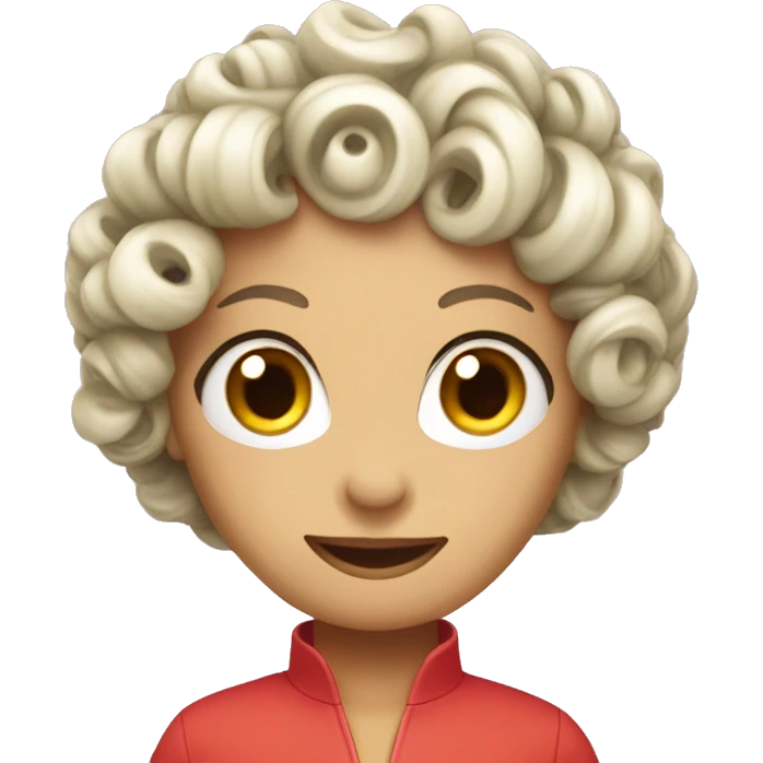 one plastic curler emoji