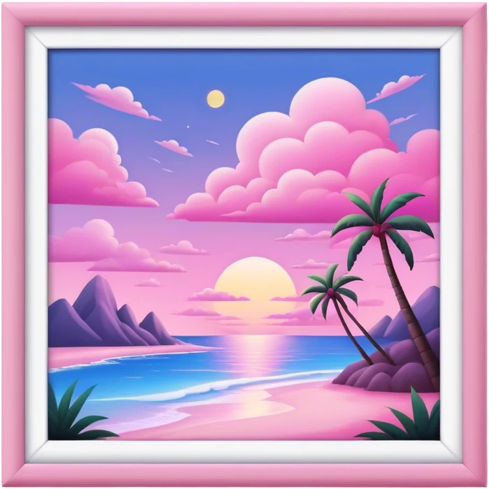 pink skies paradise dream emoji
