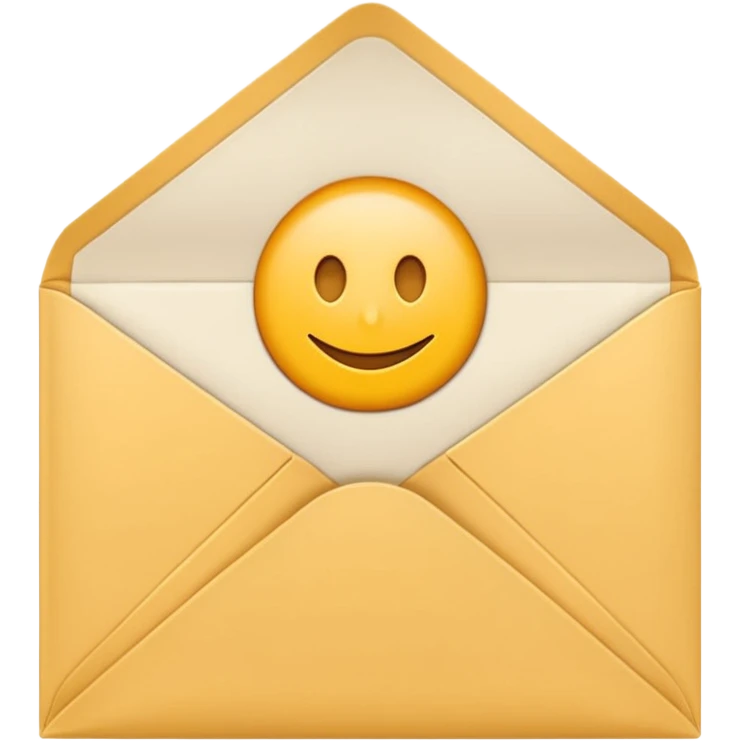 A simple emoji-style icon of a white manila envelope with subtle paper texture, clean edges, and a small graduation NUMBER  2022-photo icon on the front, graduation icon  emoji