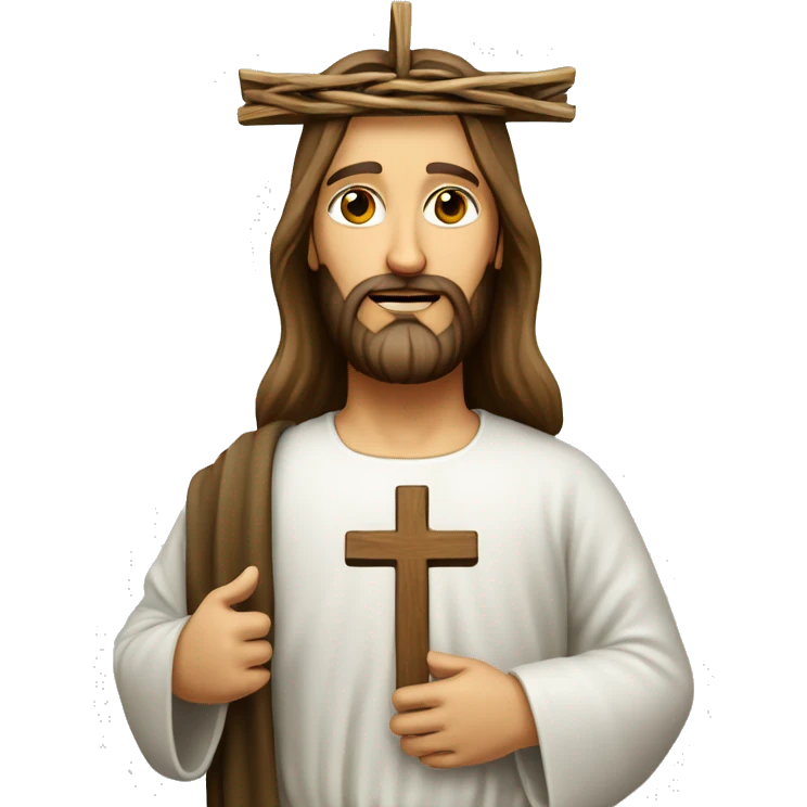 Jesus mit ein orthodoxische kreuz  emoji