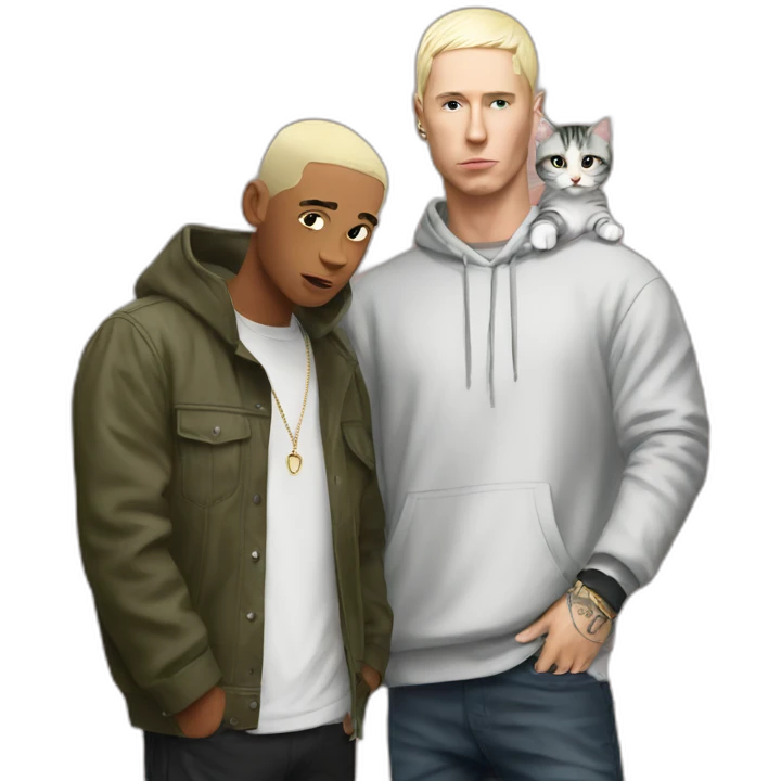 eminem with cat emoji