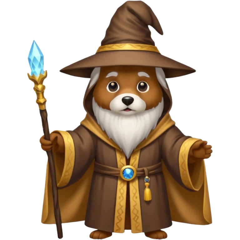 Dog wizard emoji