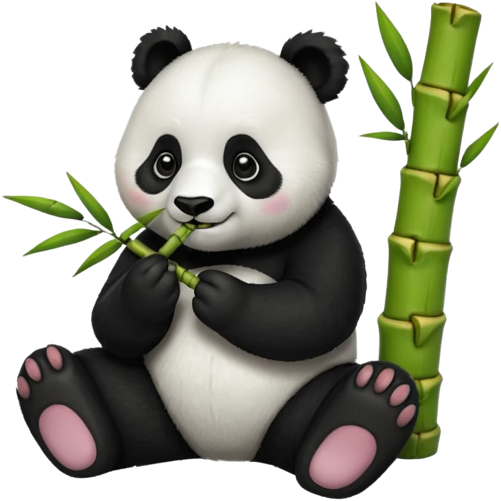 Panda Eating Bamboo  emoji