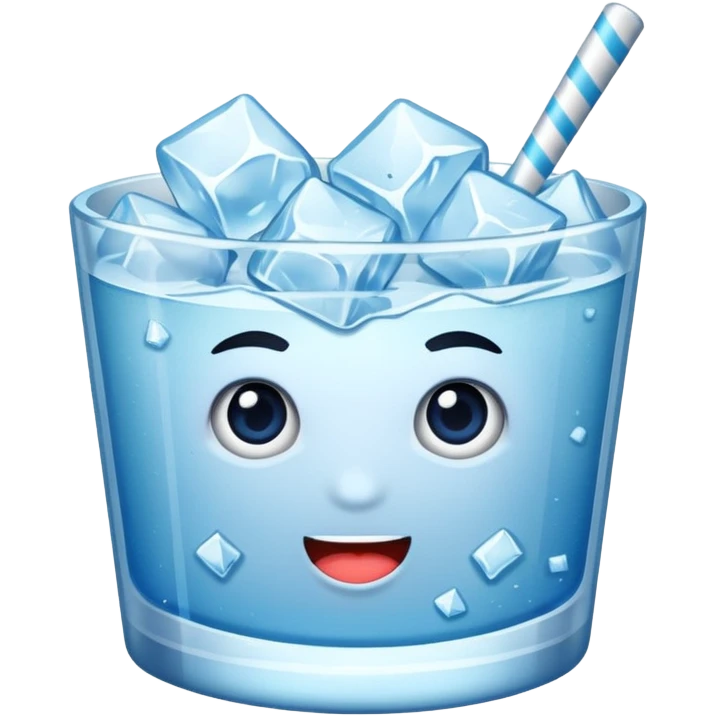 Crushed ice for drink, but just crushed ice emoji