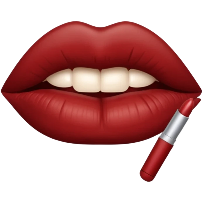 lips with lit blunt between them emoji