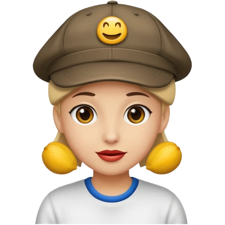 Una persona con gorra de lado y un pasamontañas emoji
