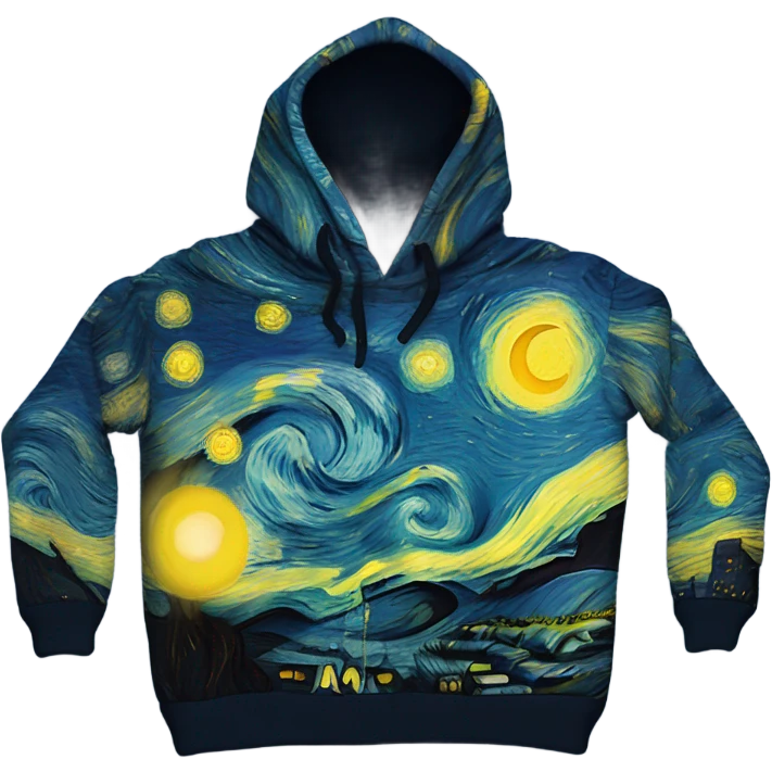 Starry night hoodie  emoji