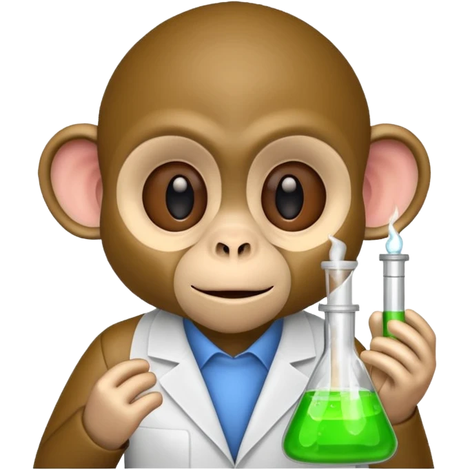 scienist monkey emoji