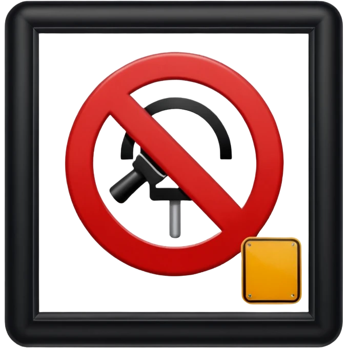 panneau interdit emoji