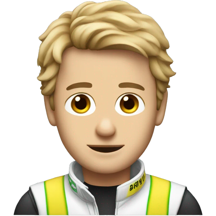 F1 driver with a dog emoji