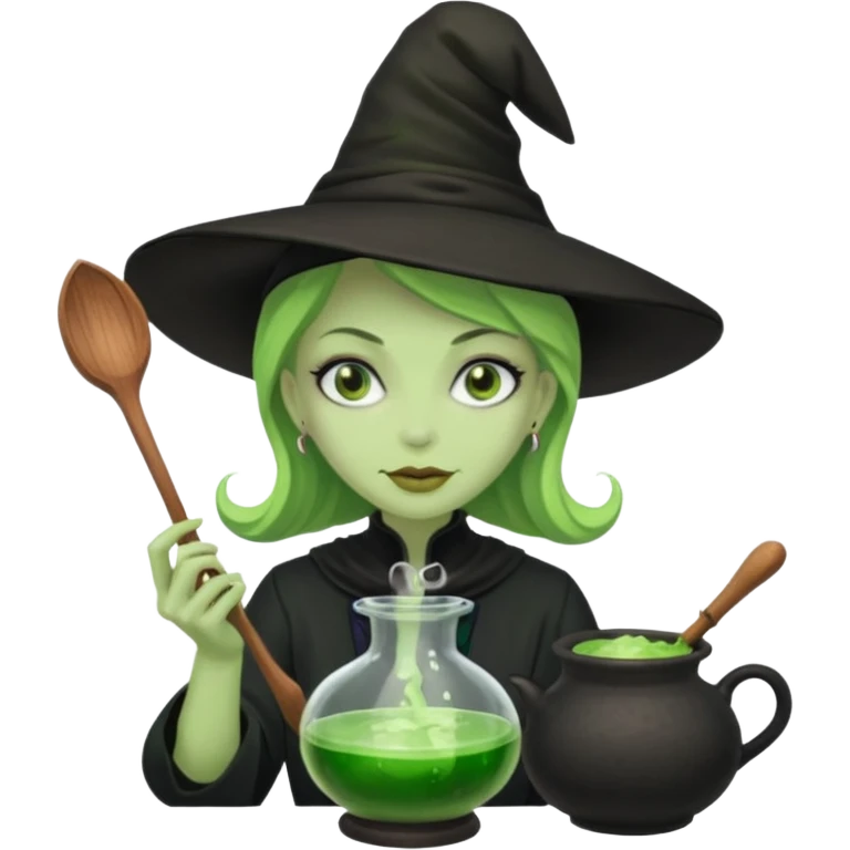Netflifxgreen witch cooking potion emoji