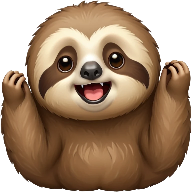 I want a cute Sloth screaming « Motivation ! » emoji