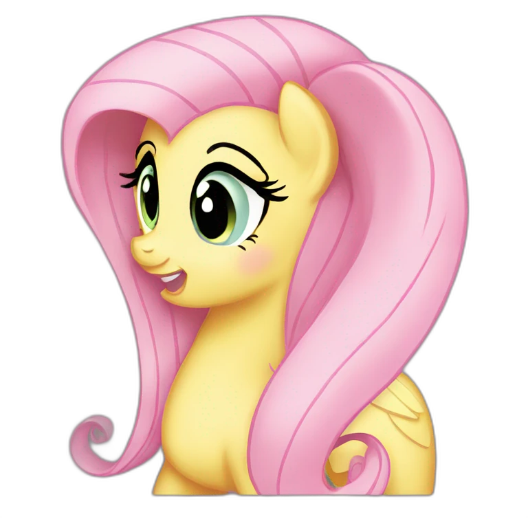 Fluttershy from her side emoji