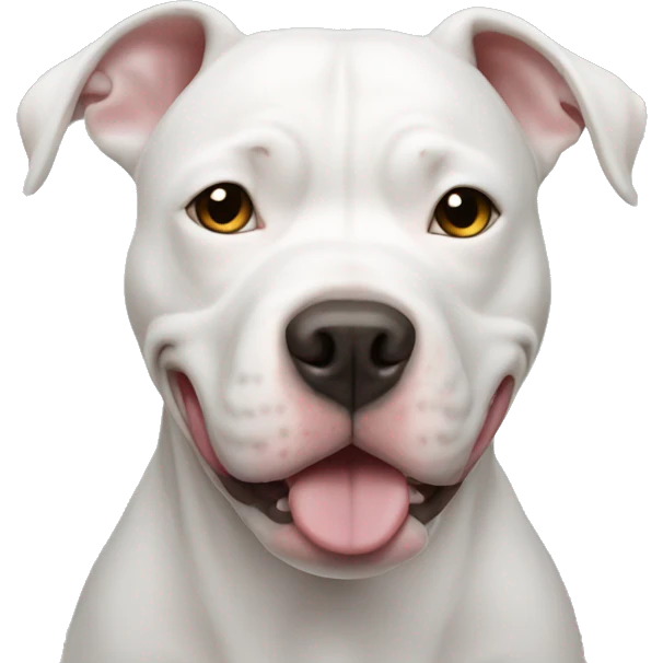 White Pitbull emoji