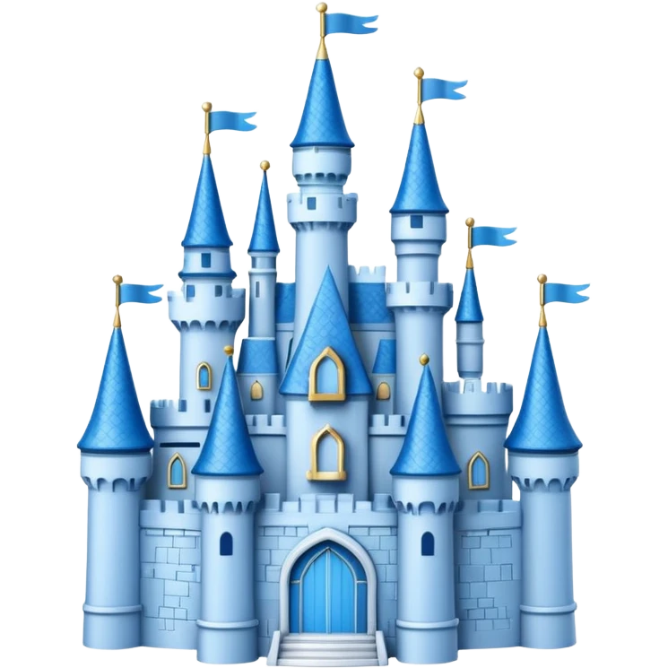 Disney Castle 3d with texture emoji