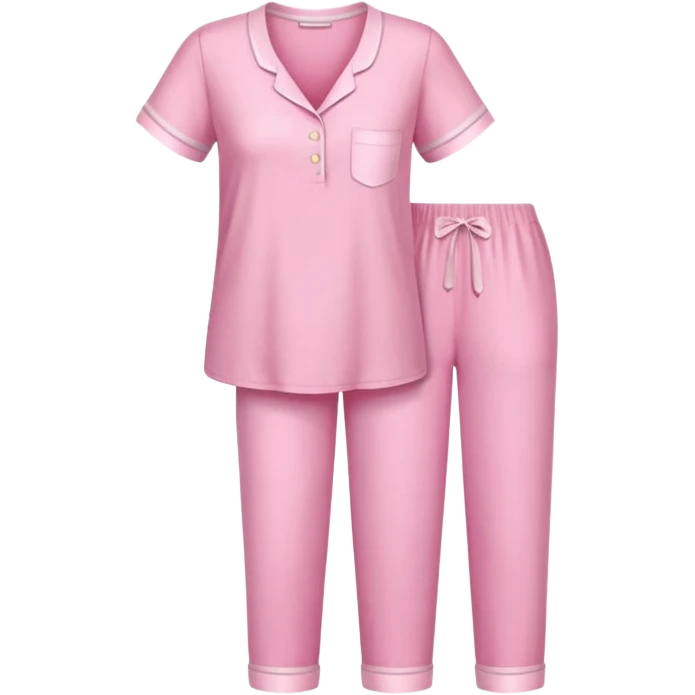 only a pink blouse and pants pijama without a girl, straightened up. Without any person emoji