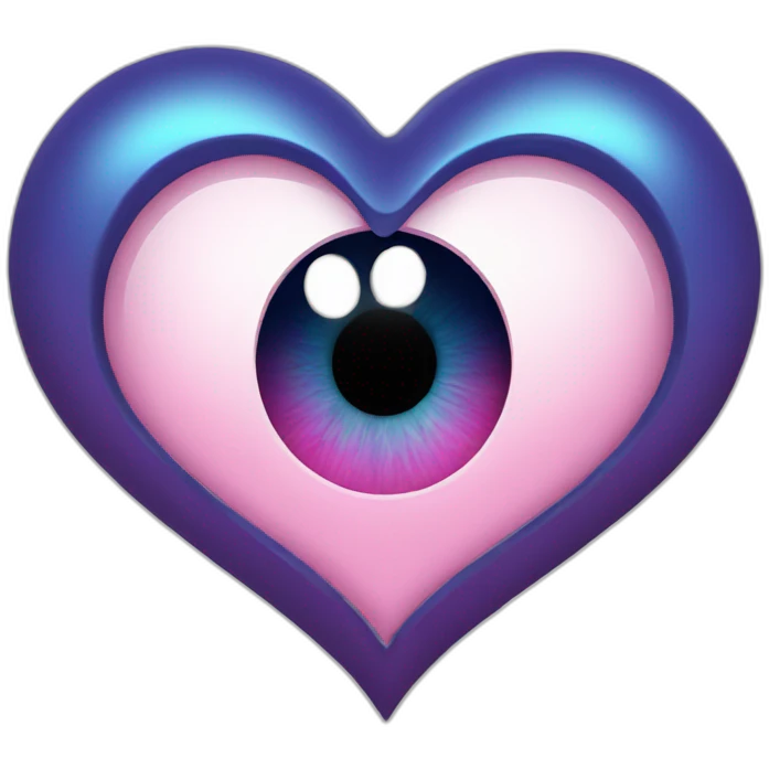 Heart with see emoji