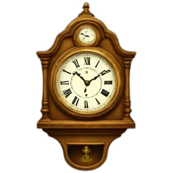 vintage clock emoji