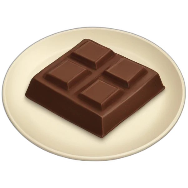 chocolate plate emoji