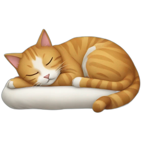 Cat sleeping emoji