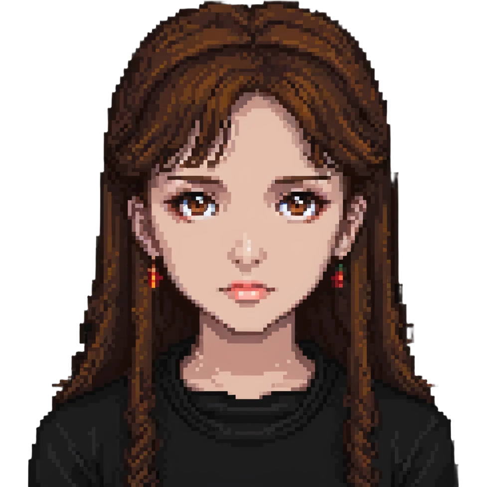 Girl with brown eyes emoji