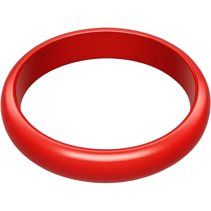 red bangle emoji