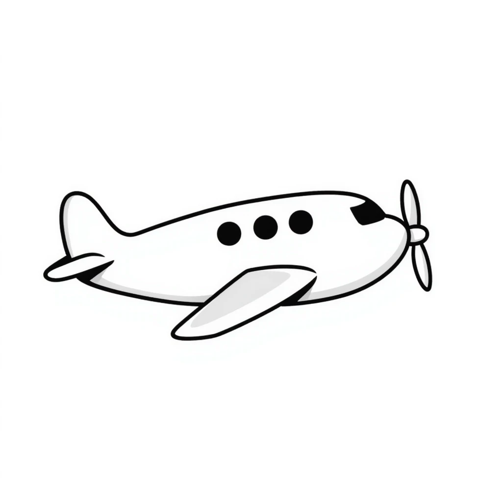 airplane, hand drawn doodle style emoji